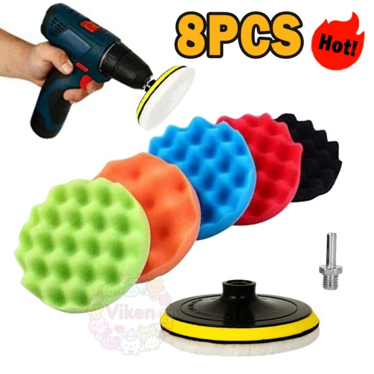 7/8/11 Peças Kit Boina Polimento Automotivo Espum