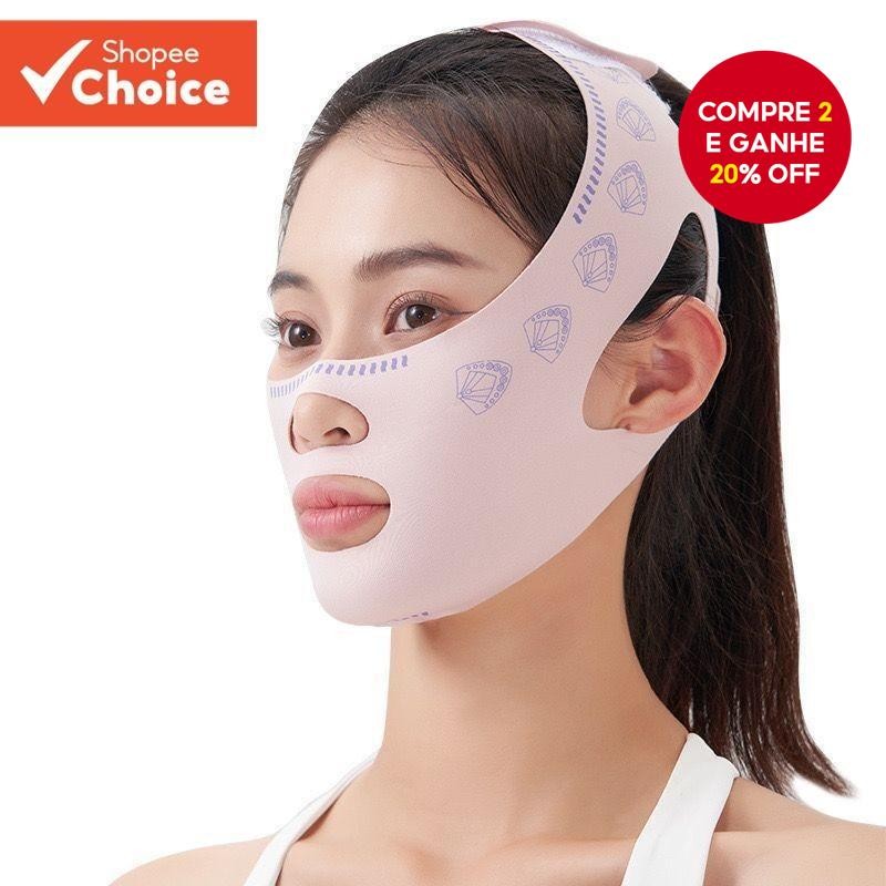 V-Line Rosto Shaper Emagrecimento Bandagem Massagem Facial Cinta Queixo Bochecha Levantar Cinto Másc