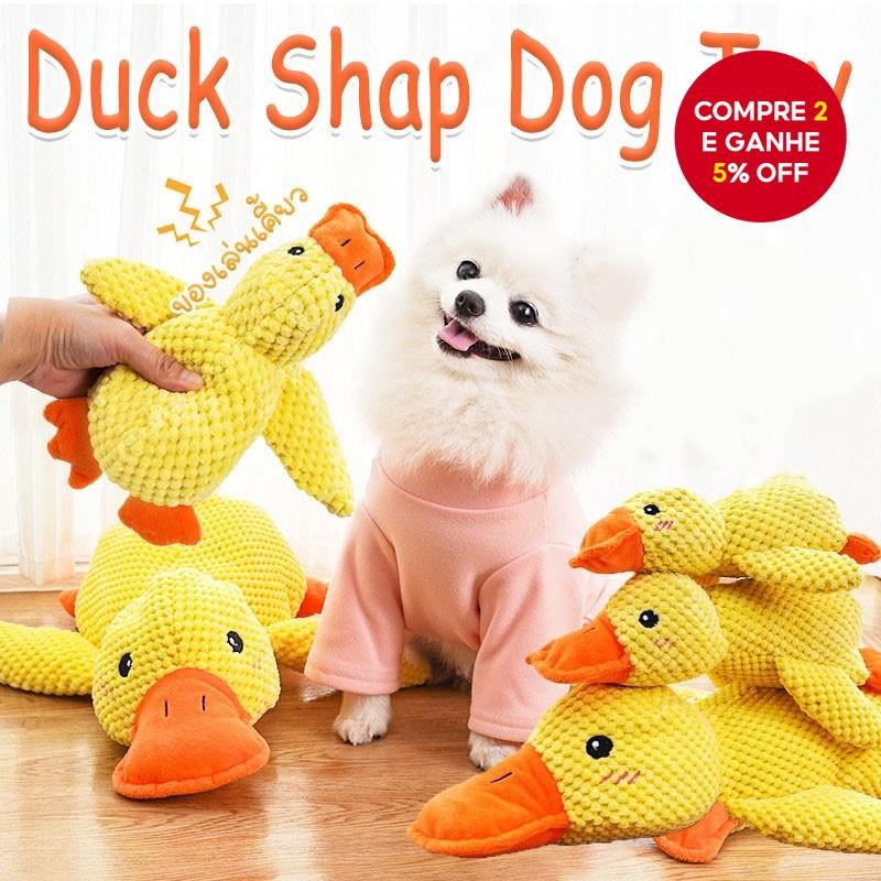 Pato Estridente De Pelúcia Cão Gato Brinquedo Resistente À Mordida Limpeza Dos Dentes Auto Diversões