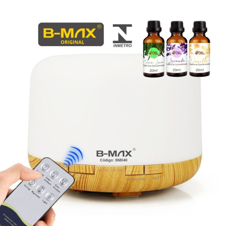 Kit Umidificador de Ar 500ml e Aromatizador Ambien