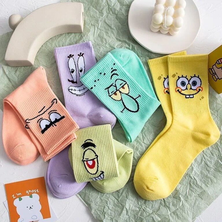 Meias De Casal Bob Esponja Adequadas Para Homens E