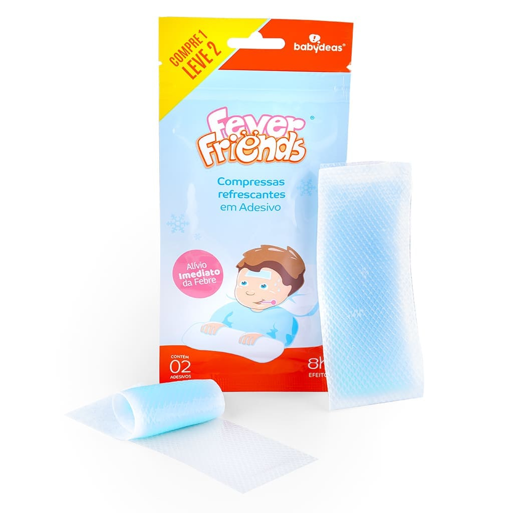 Fever Friends – Compressas Refrescantes em Adesivo para Alívio da Febre Similar ao Bekoool 2 em 1
