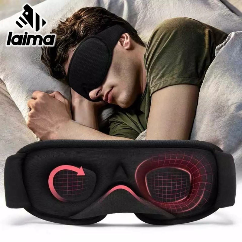 Máscara De Dormir Com Bloqueio De Luz 3D Olho Para Venda Noturna Alça Ajustável Cochilo De Viagem