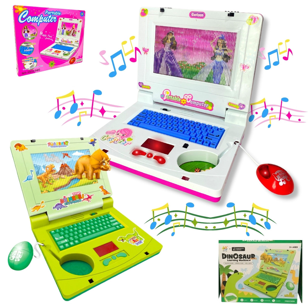 Notebook Musical Brinquedo Infantil Musical Com Luzes