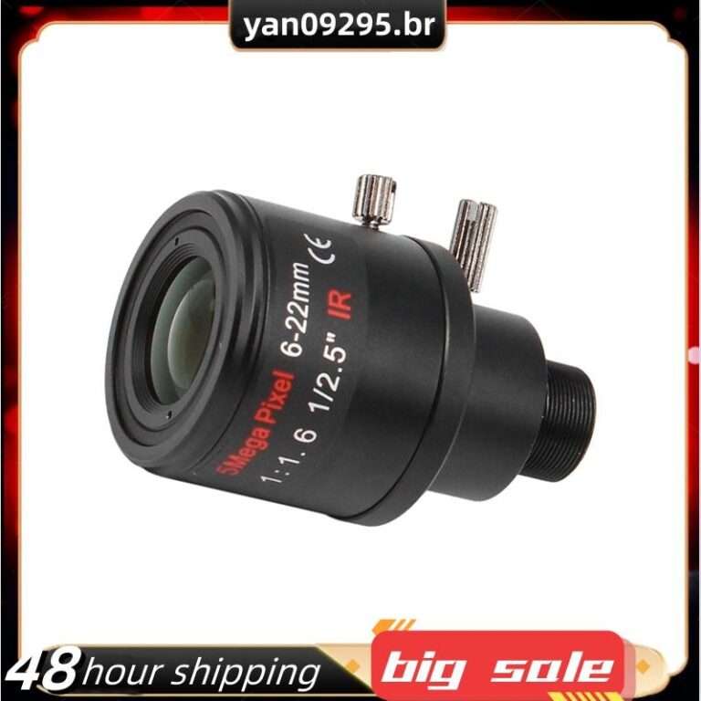 Lente Varifocal De Montagem M12 6-22mm 5MP F1.6 De
