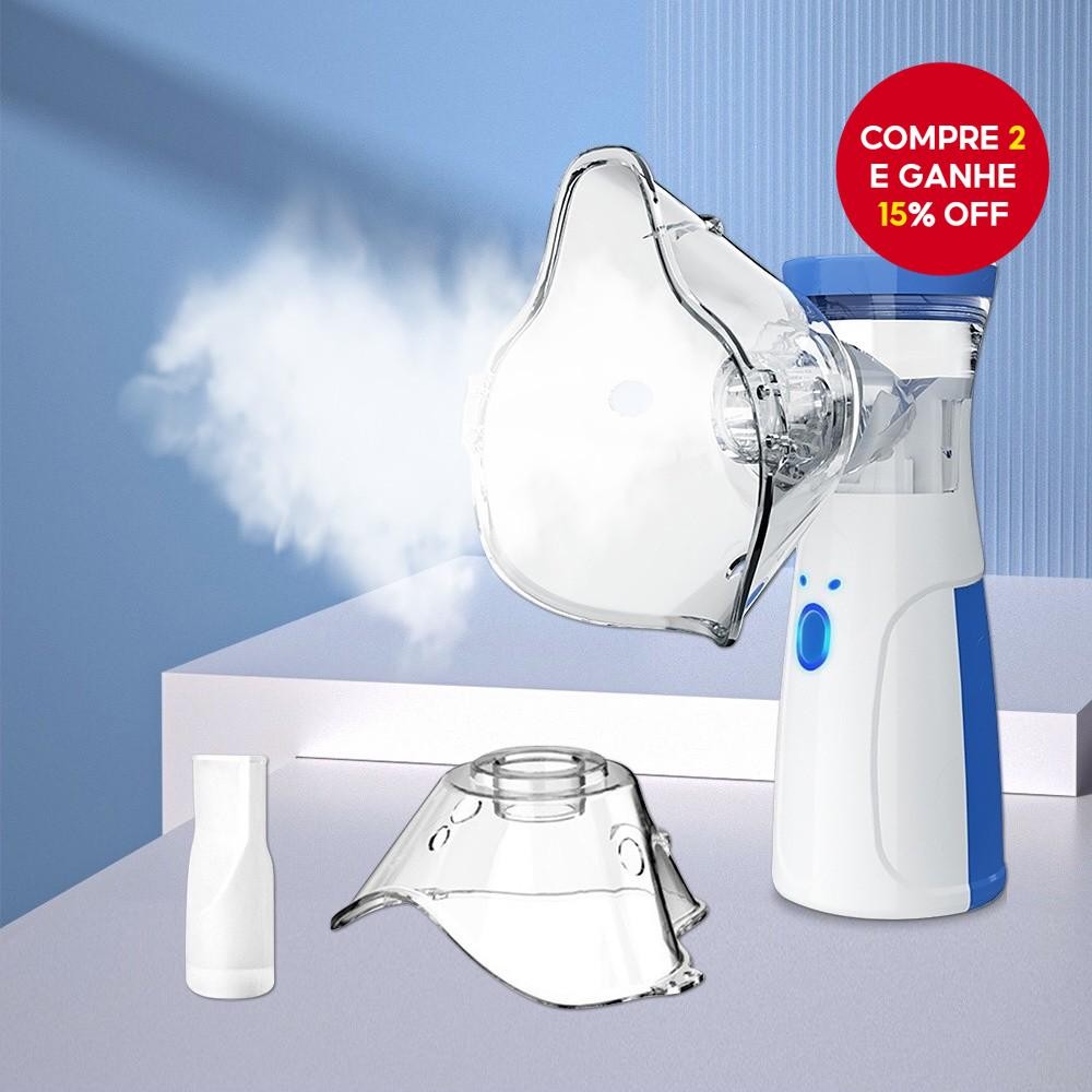 Inalador Nebulizador Portátil Atomizador Ultra-Sônico De Nó Baixo Para Crianças E Adultos
