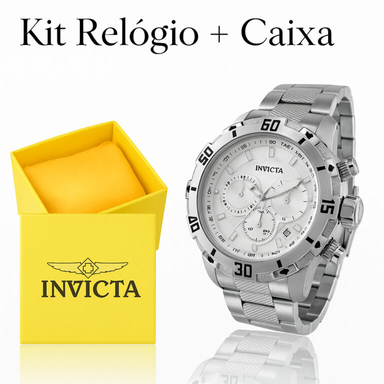Kit Relógio em Aço Masculino + Caixa Luxo Origin