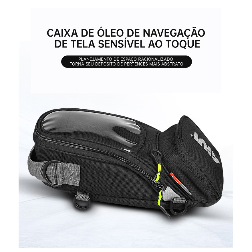 Bolsa para tanque de combustível de motocicleta, primeira escolha, bolsa de ombro essencial para mot