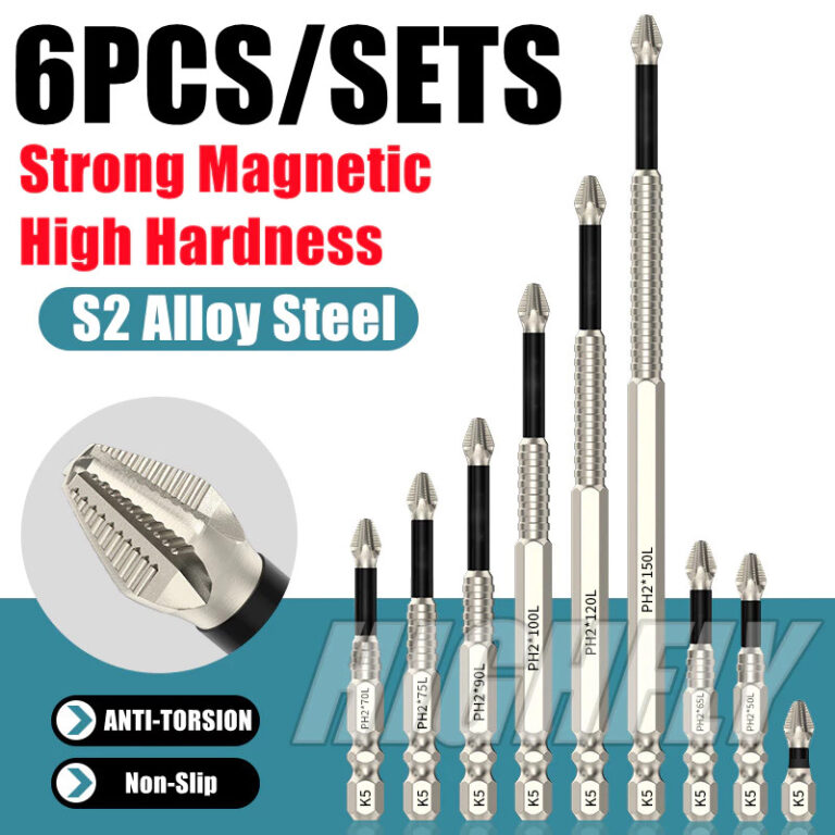 6 Pcs K5 Antiderrapante De Alta Dureza Cruz Magné