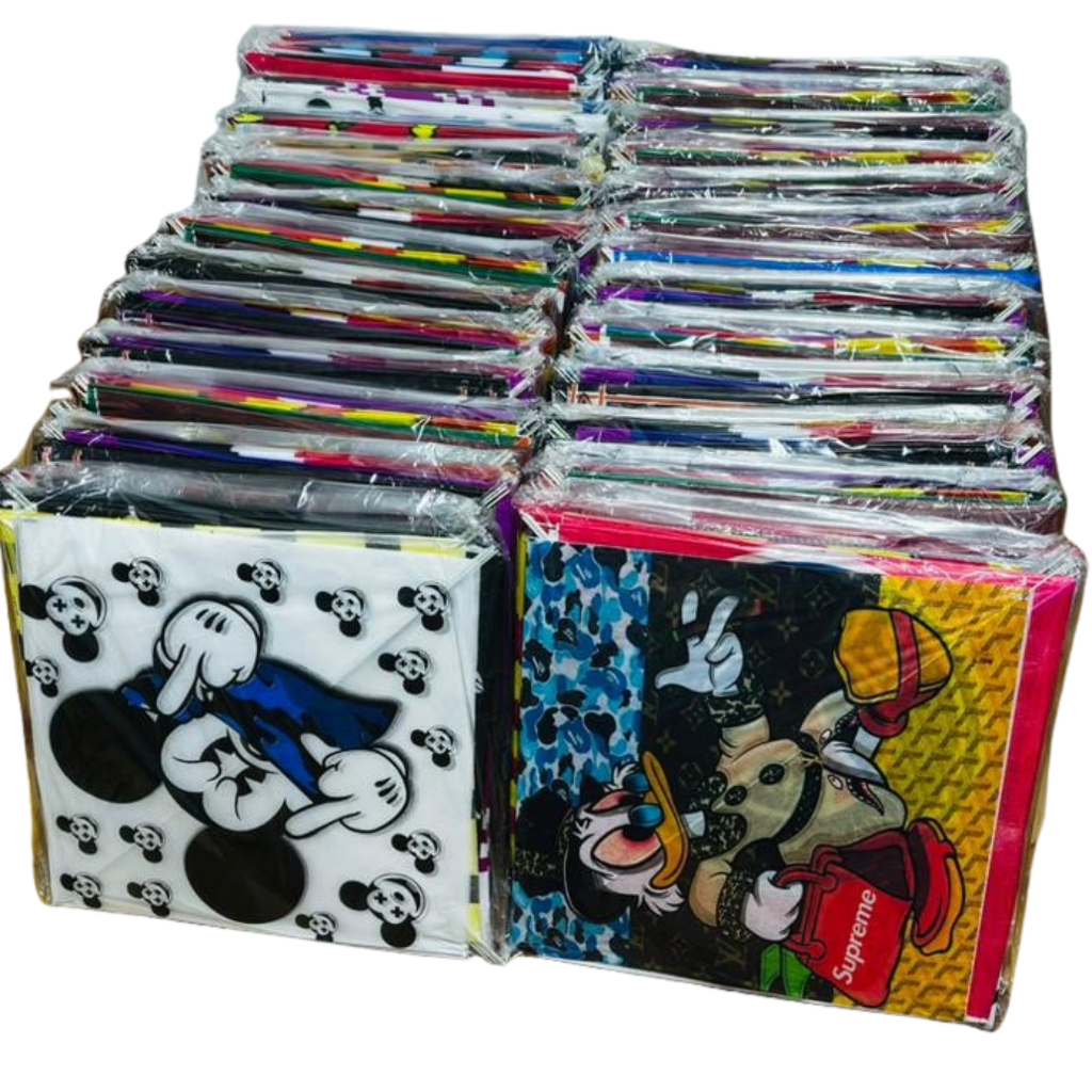 Pipa Raia de Puxe Peixinho Fibra x Fibra 50 Unidades 34×34 Atacado