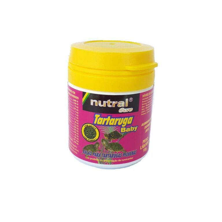 Ração Tartaruga Baby 10G Nutral Ouro com calcio 