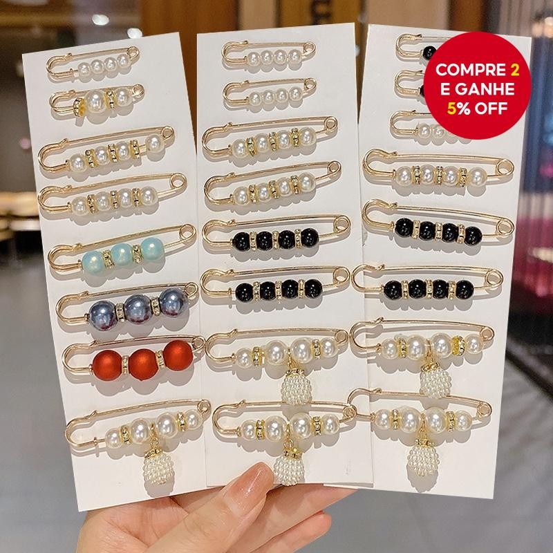 Conjunto De Broches Antirreflexo Da Moda Coreana , Vestidos De Fixação , Clipes De Cintura Ajustávei