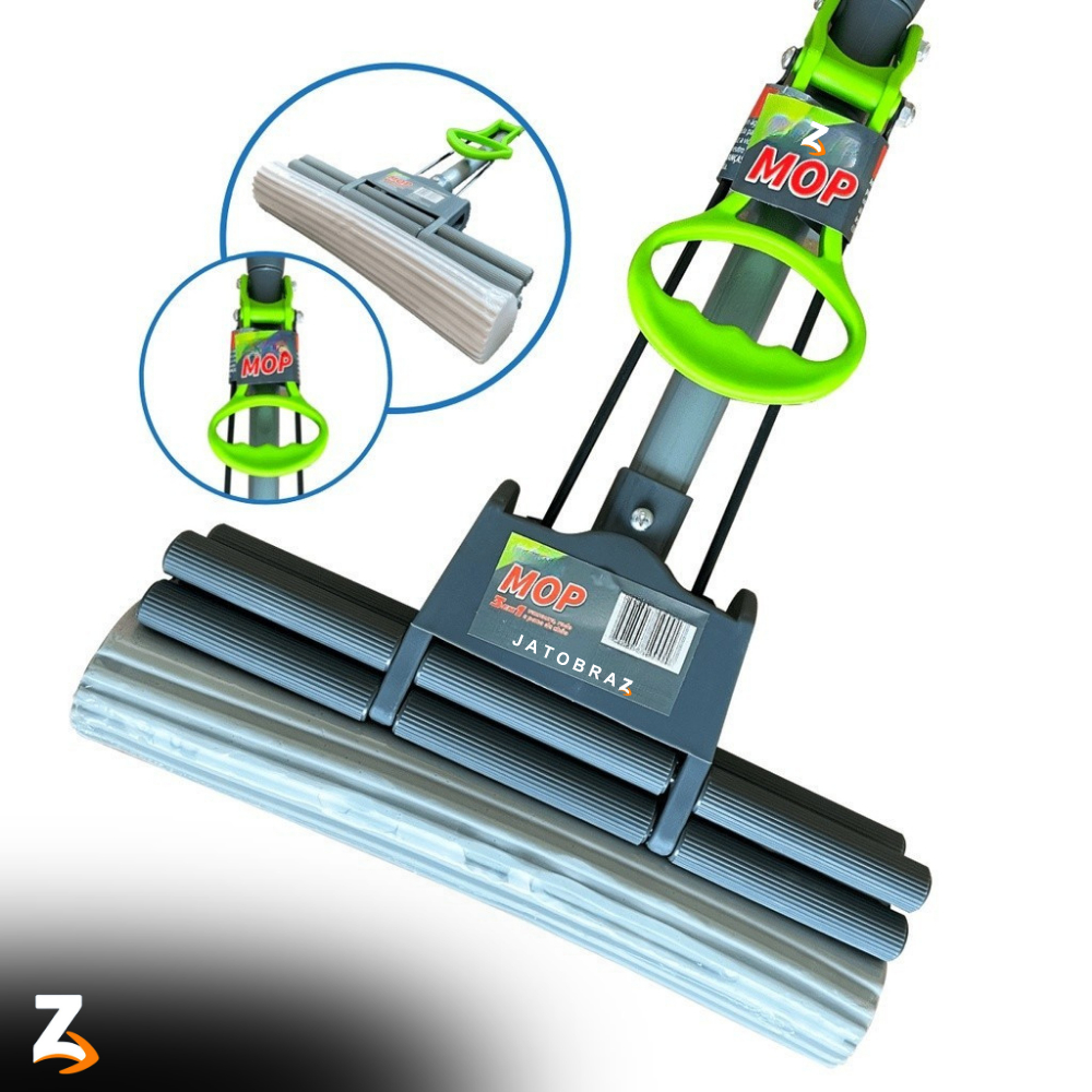 Mop Rodo Mágico Celeste Plus Lava e Seca  Cabo 1m