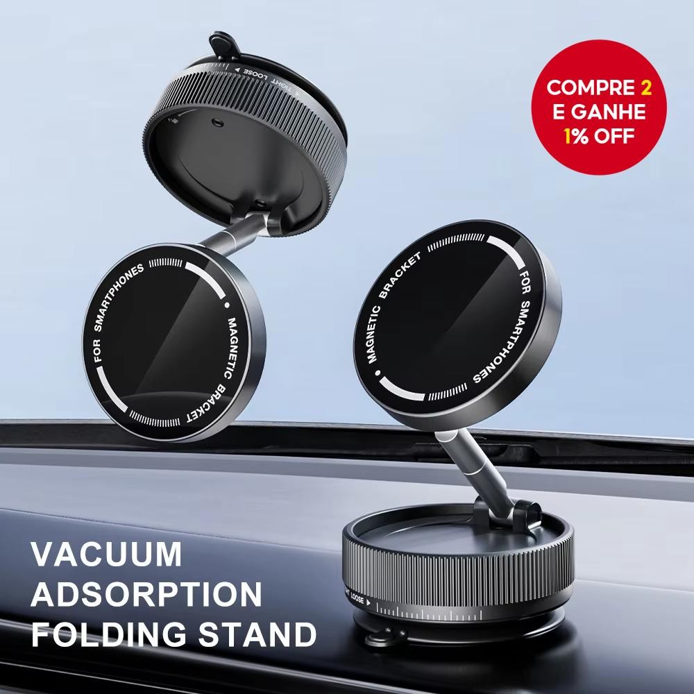 Ventosa Magnética A Vácuo Forte , Suporte Para Telefone , Montagem Em Carro , Adsorção