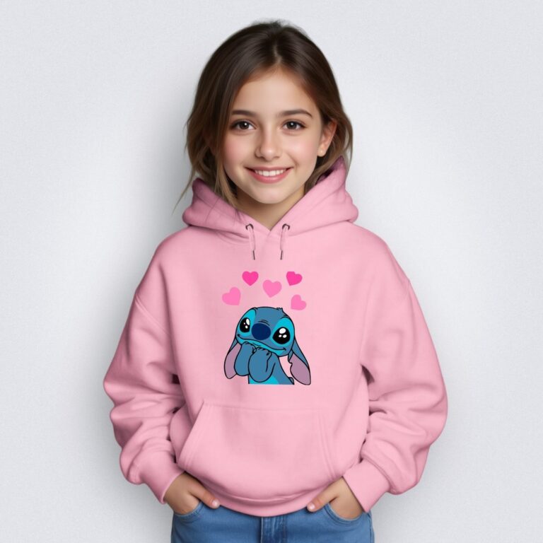 Moletom Infantil Canguru Bolso Capuz Sti-tch Apaix