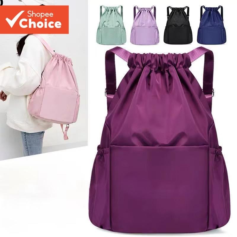 Mochila Multifuncional Unissex Com Bolso Cordão E Separação Seca Úmida Para Esportes Viagens