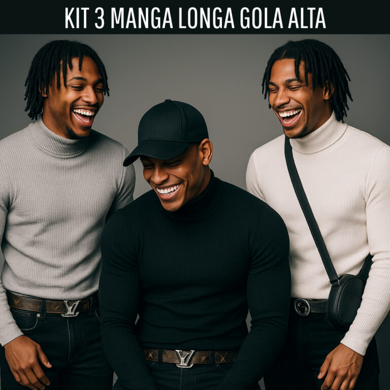 MANGA LONGA GOLA ALTA Cacharrel Masculino Slim Can