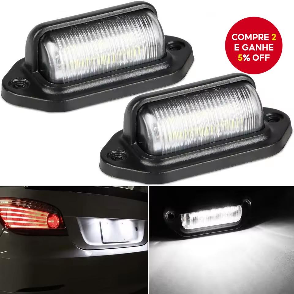 Luz da Placa de Licença para SUV, Caminhão, Reboque, Van – Lâmpadas de Produtos Automotivos para Pla