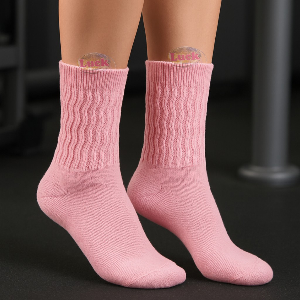 Meias Femininas Algodão Academia Inverno Macia Resistente