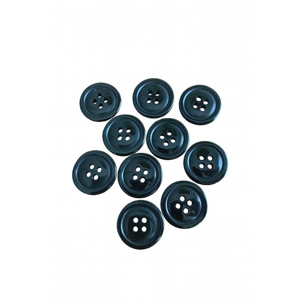Botões Pretos C/20 und Para Costuras, Roupas e Artesanatos