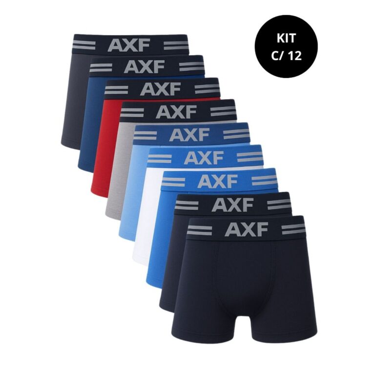 Kit 12 Cuecas Boxer Infantil | Não Esquenta, Não