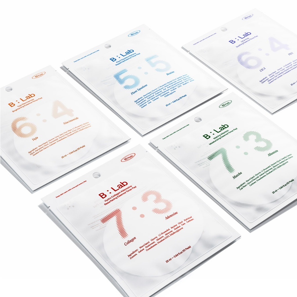 [B : LAB] Essence Toner Pad 25ml (10pads) Da Coreia