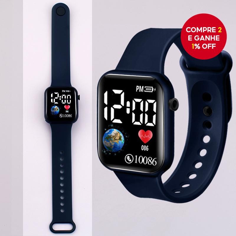 Relógio Esportivo Masculino Elegante Com Display Digital , Eletrônico , Perfeito Para Aniversários E
