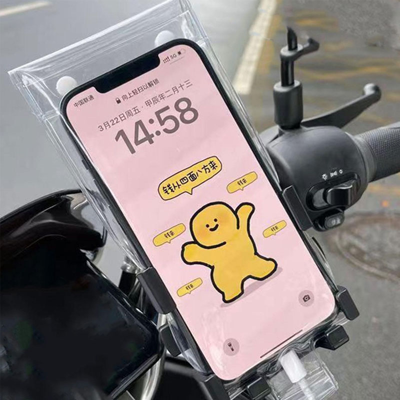 Capa De Telefone À Prova Dágua Para Motocicleta , Bateria Recarregável , Tela Sensível Ao Toque , Bo