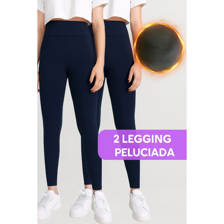 Kit 2 Calças Legging Peluciadas Flaneladas Infant