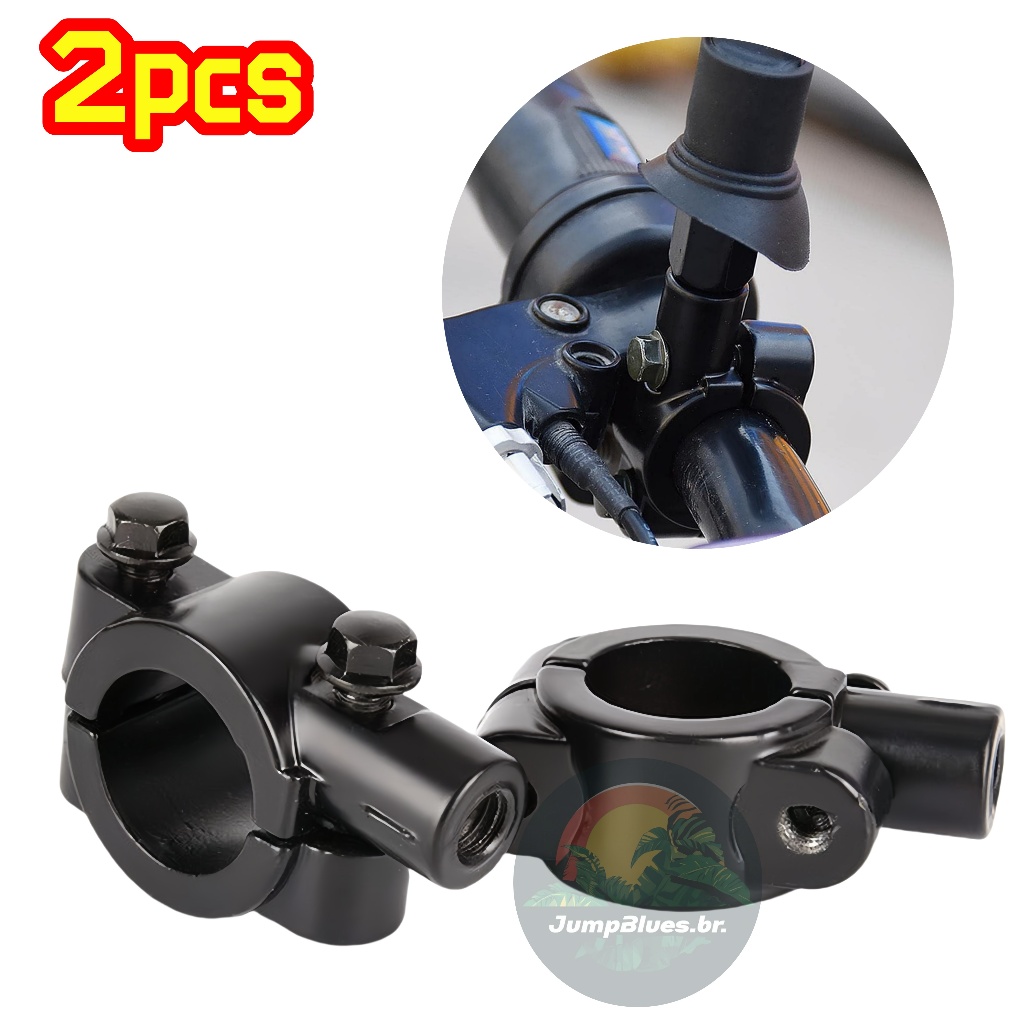 com Adaptador Braçadeira de Suporte para Espelho para Guidão de Bike/Moto