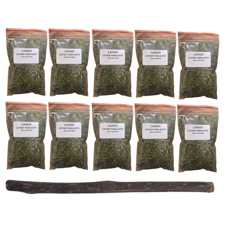 Até 10 Pacotinhos Catnip Premium Caindi + Matatab