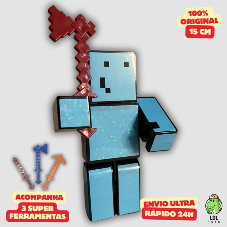 Boneco Problems 15cm Articulado Acompanha 3 Ferram