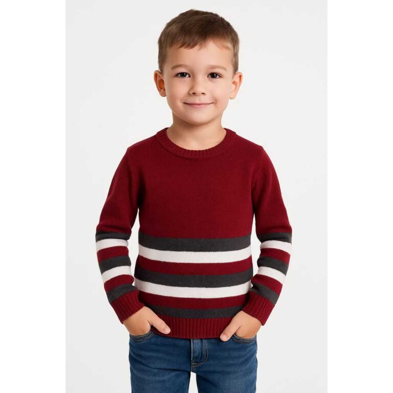 Blusa Tricô (Lã) Sueter Infantil Tamanho 06 Masc