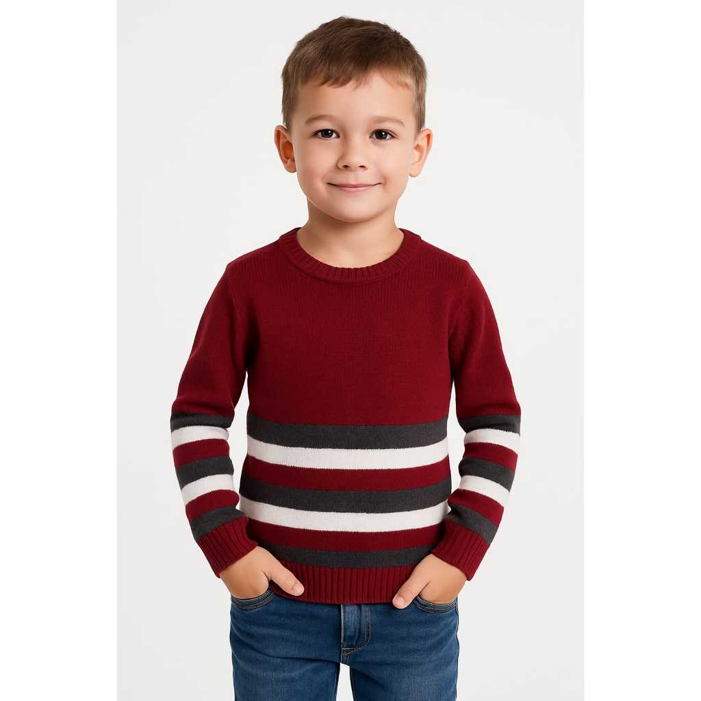 Blusa tricô de Lã  Sueter Bebe Masculina Tamanho 3
