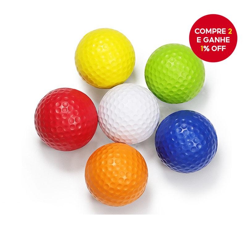 Nova Bola de Prática de Golfe de 42mm, Bola de Jogo Macia, Equipamento Esportivo para Exterior