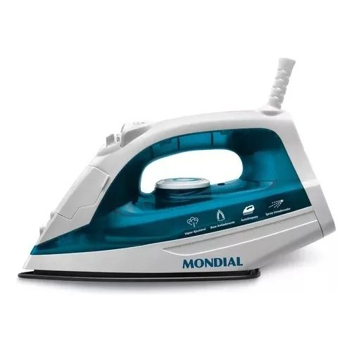 Ferro A Vapor Azul/branco 1200w F-32 Mondial Cor A