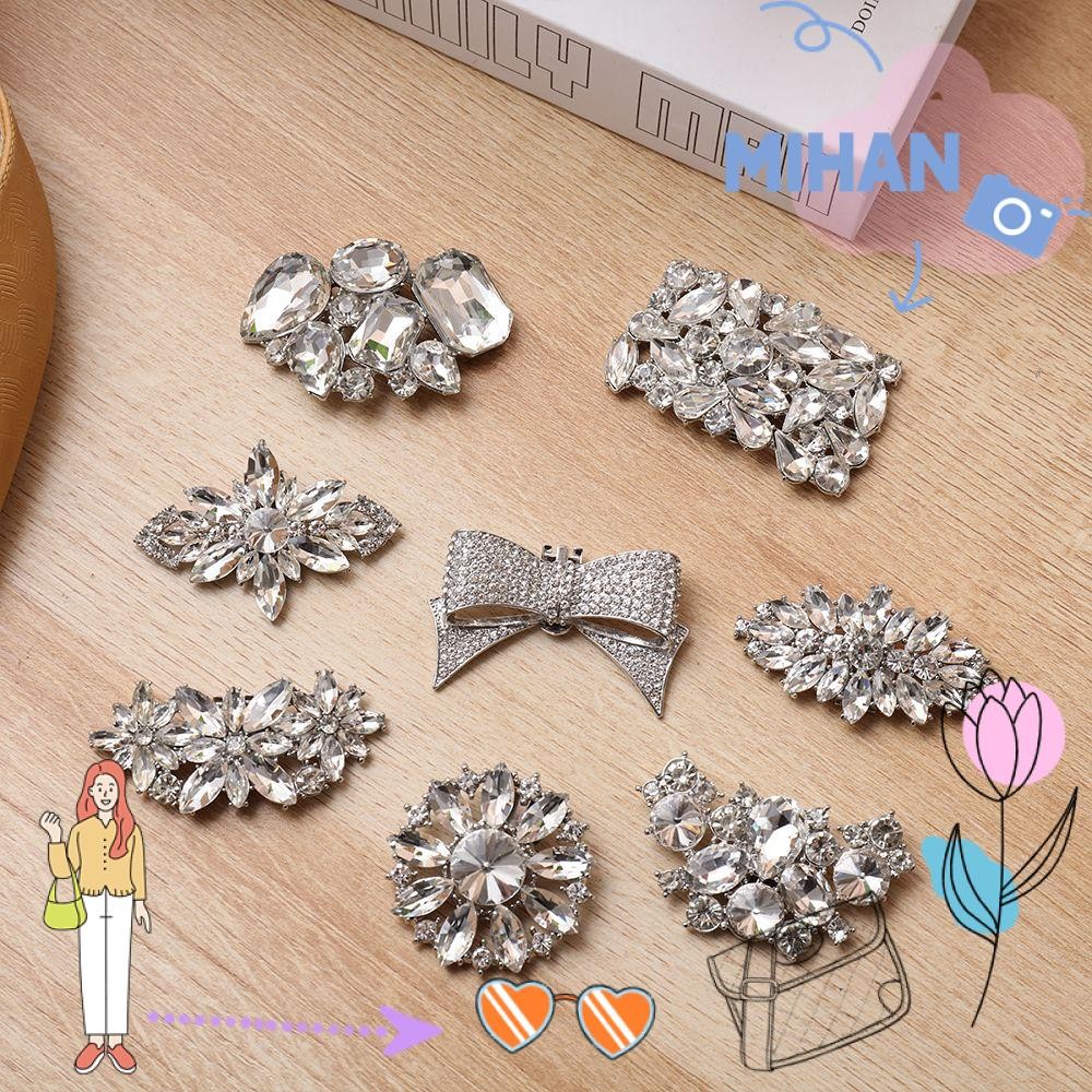 MH-BEAUTY 1 Peça De Decoração De Sapato Clipe De Strass Acessórios Femininos Fivela Charmosa