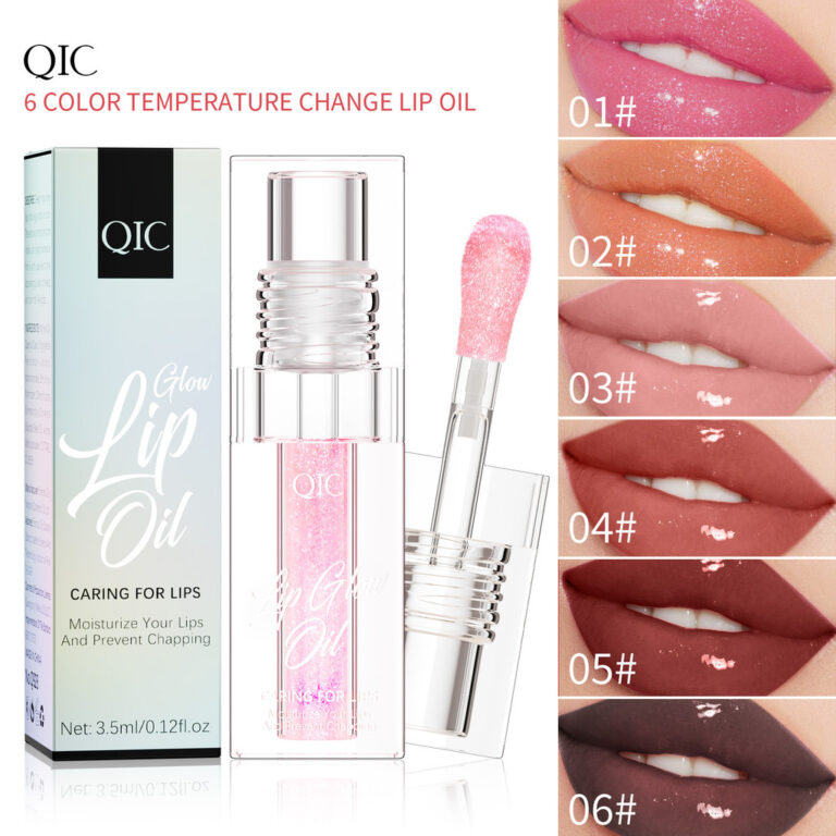 QIC óleo labial que muda de cor, óleo labial que