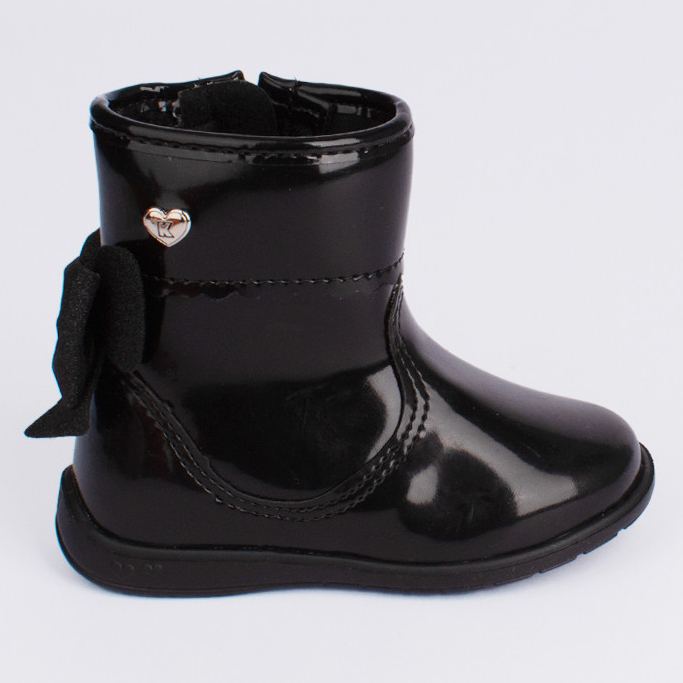 Bota Infantil Menina Kidy Baby Soft Verniz Preto L