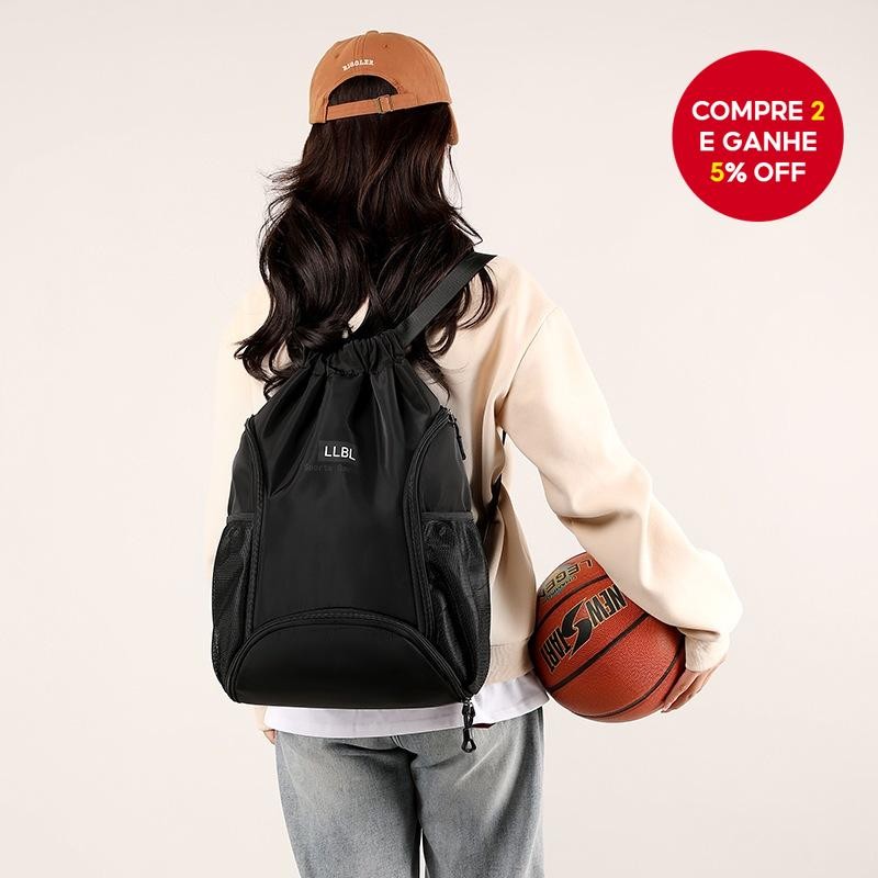 Mochila De Basquete De Grande Capacidade-Bolsa Esportiva Impermeável Com Cordão