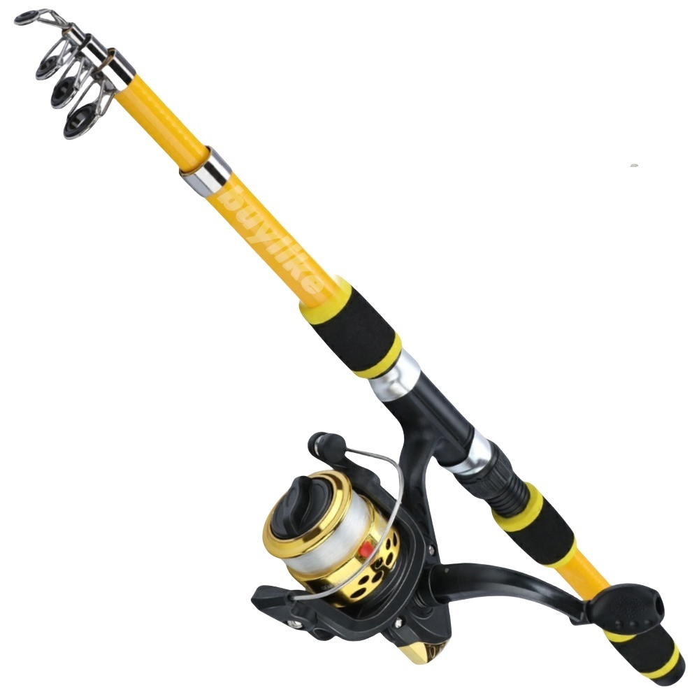 KIT  Vara De Pesca + Carretel De 60-120lbs Completo Com Esportes Ao Ar Livre Baixo Portátil Joran Pa
