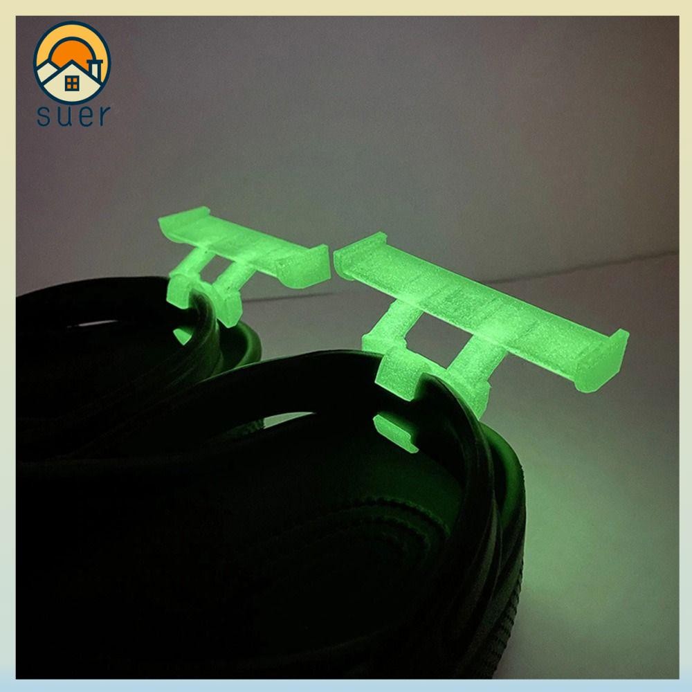 SUEBR 2 Peças Decoração De Cauda De Chinelo De Caverna Croc Buraco Acessórios De Sapato Clipes De