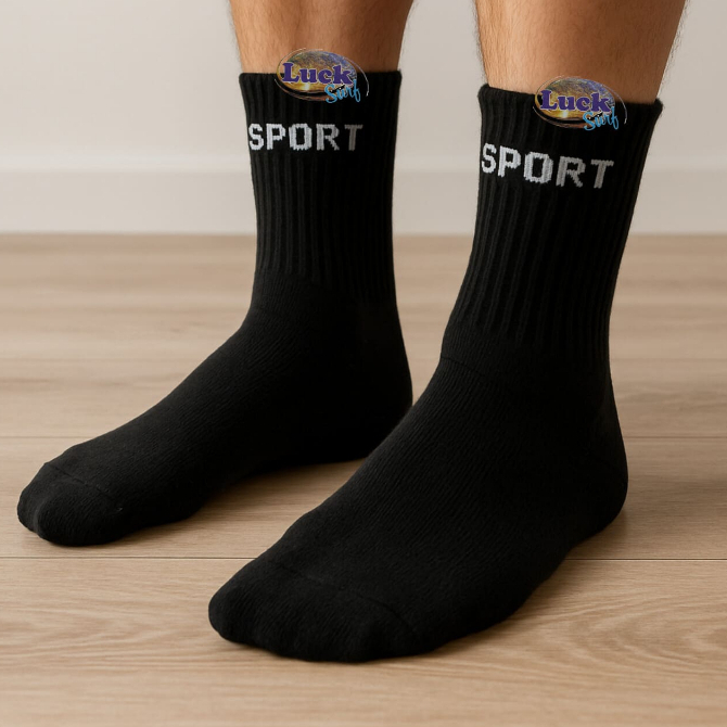 Kit 12 Pares de Meias Masculinas Cano Alto Algodã
