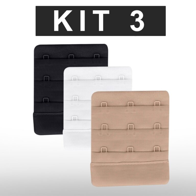Kit 3 Unidades De Extensor Triplo Para Sutiã zfit