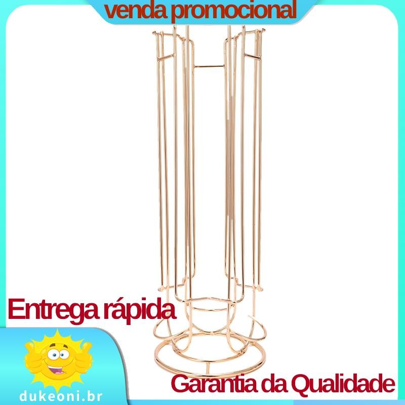Suporte De Cápsula De Café De Metal Ferro Cromado Armazenamento De Cápsulas Para 18 Peças Gusto.duke