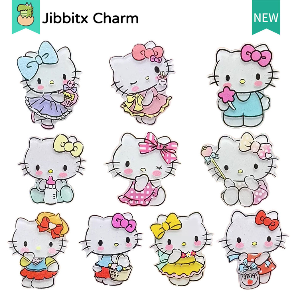 Moda Sapato Encantos Tamanco Botões Decoração Sandálias Bonito Dos Desenhos Animados Colorido DIY Ac