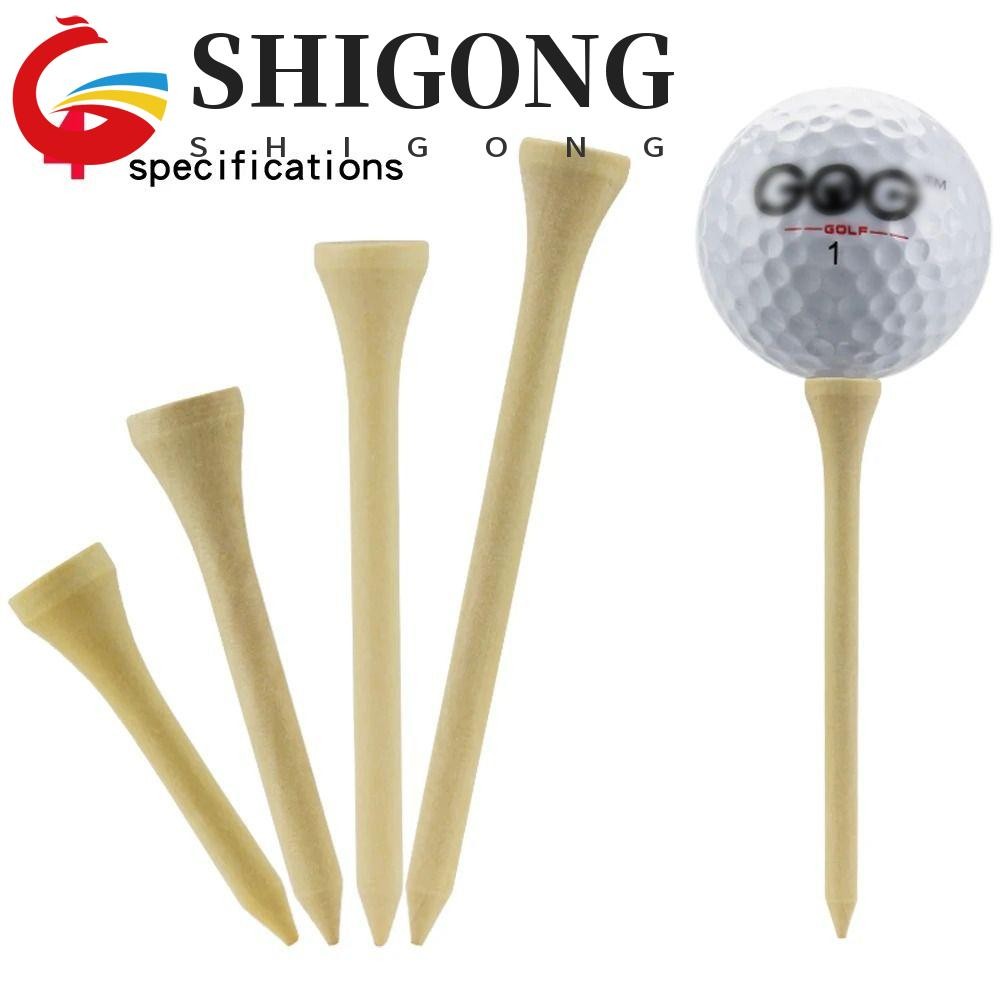 SHIGONG 100 Peças De Pinos De Golfe , Acessórios De Treinamento Mais Fortes De Bambu , Camisetas Sub