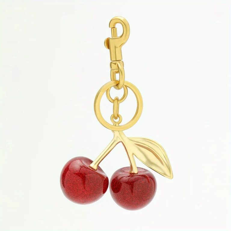 Chaveiro De Cereja Vermelha De Cristal  Chave Com 