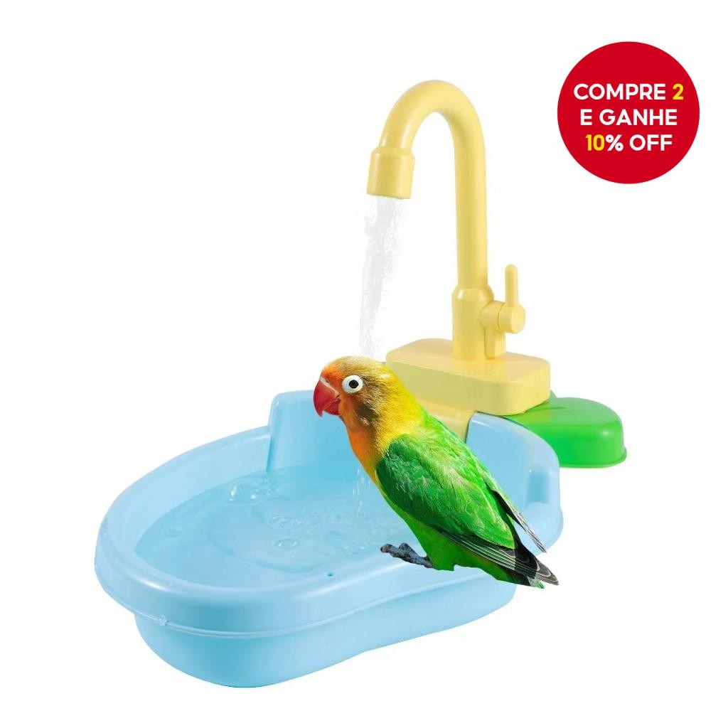 Circulação Automática De Água Papagaio Chuveiro Bacia Brinquedo De Banho De Pássaros Para Pequenos E
