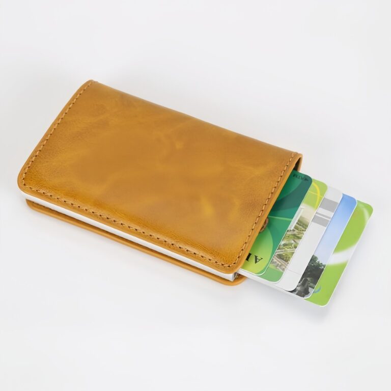 5 Conjuntos RFID Mini Slim Alumínio Auto Pop-Up C